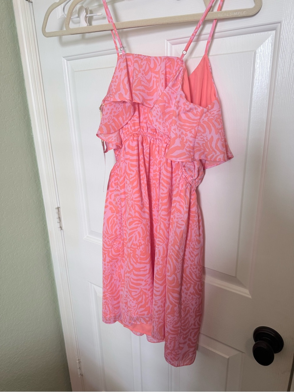 Lilly Pulitzer Coral and Light Pink Printed Sundress